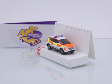 Busch 53522 # Ford Kuga Einsatzfahrzeug weiß-rot-gelb " DRK Böblingen " 1:87