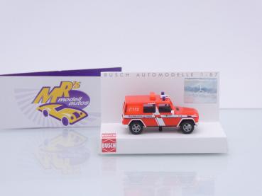 Preview: Busch 51438 # Mercedes G-Klasse Einsatzfahrzeug " Feuerwehr Reutlingen " 1:87