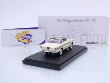 Preview: Autocult 05049 # FIAT 1200 Vignale Wonderful Baujahr 1957 " light ivory " 1:43