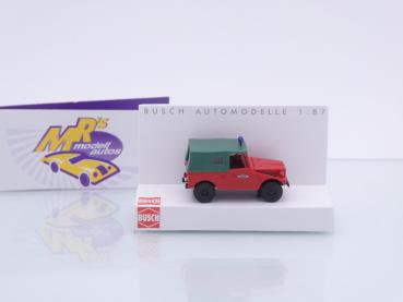 Preview: Busch 53905 # IFA P3 Einsatzwagen rot-grün " Freiwillige Feuerwehr " 1:87