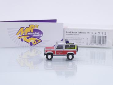 Preview: Busch 54312 # Land Rover Defender '90 Einsatzwagen " Feuerwehr Saarlouis " 1:87