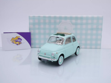 Norev 187777 # Fiat 500L Kleinwagen offen Baujahr 1968 " mintgrün " 1:18