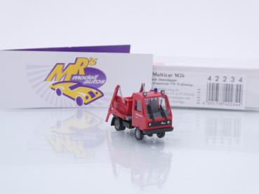 Preview: Busch 42234 # Multicar M26 mit Absetzkipper " Feuerwehr VW Wolfsburg " 1:87