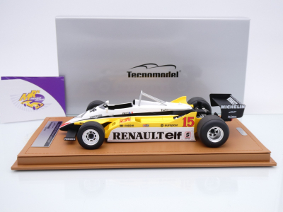 Preview: Tecnomodel TM18-367A # Renault RE30B #15 Südafrika GP 1982 " Alain Prost " 1:18