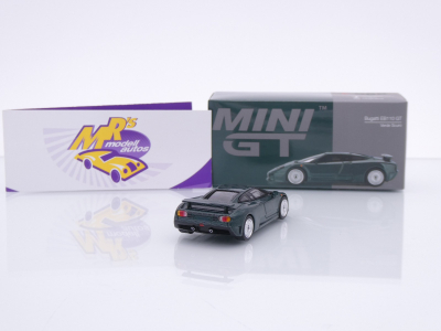 Preview: TSM MINI GT MGT00968-L # Bugatti EB110 GT 1995 LHD " Verde Scuro Metallic " 1:64
