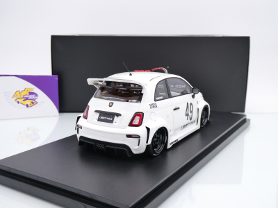 Preview: Top Speed TS0606 # Fiat Abarth 595 LB-Works X Abas Works #49 " Gara White " 1:18