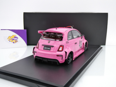 Preview: Top Speed TS0607 # Fiat Abarth 595 LB-Works X Abas Works #49 " LB Pink " 1:18
