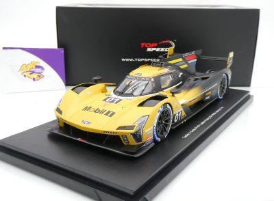 Top Speed TS0605 # Cadillac V-Series.R 12h Sebring 2024 " Mobil 1 Gold Chip Ganassi Racing " 1:18