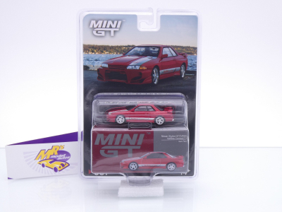 TSM MINI GT MGT00987-BL # Nissan Skyline GT-R (R32) VeilSide Combat " Gem Red Metallic " 1:64