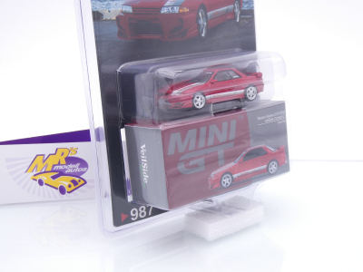 Preview: TSM MINI GT MGT00987-BL # Nissan Skyline GT-R (R32) VeilSide Combat " Gem Red Metallic " 1:64