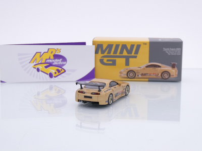 Preview: TSM MINI GT MGT00961-R # Toyota Supra MK4 A80 RHD " Top Secret GT300 Gold " 1:64