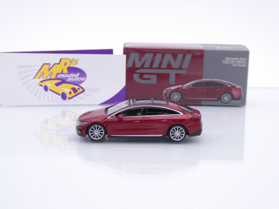 Preview: TSM MINI GT MGT00970-L # Mercedes-Benz EQS 580 4MATIC 2024 LHD " Rotmetallic " 1:64