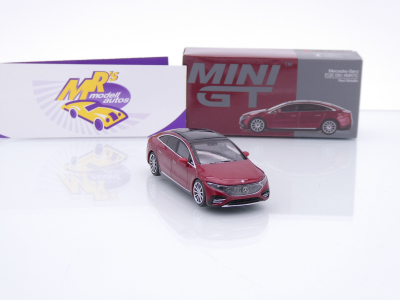 Preview: TSM MINI GT MGT00970-L # Mercedes-Benz EQS 580 4MATIC 2024 LHD " Rotmetallic " 1:64