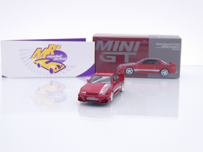 TSM MINI GT MGT00987-R # Nissan Skyline GT-R (R32) VeilSide Combat " Red " 1:64