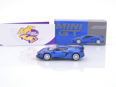 Preview: TSM MINI GT MGT00892-L # Chevrolet Corvette C8 Z06 " Elkhardt Lake Blue " 1:64