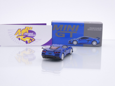 Preview: TSM MINI GT MGT00892-L # Chevrolet Corvette C8 Z06 " Elkhardt Lake Blue " 1:64
