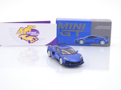 Preview: TSM MINI GT MGT00892-L # Chevrolet Corvette C8 Z06 " Elkhardt Lake Blue " 1:64