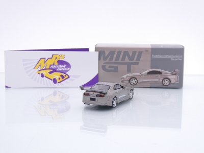 Preview: TSM MINI GT MGT00978-L # Toyota Supra MK4 A80 VeilSide Combat LHD " Combat Grey Metallic " 1:64
