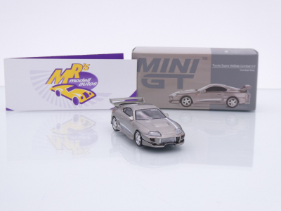 Preview: TSM MINI GT MGT00978-L # Toyota Supra MK4 A80 VeilSide Combat LHD " Combat Grey Metallic " 1:64