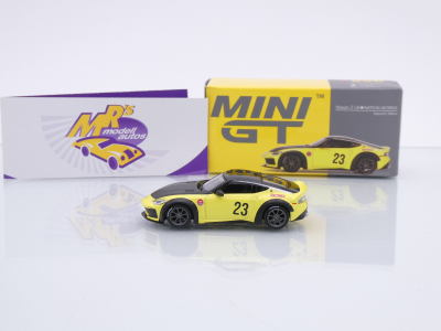Preview: TSM MINI GT MGT00826-L # Nissan Z LB Nation Works LHD " Ikazuchi Yellow " 1:64