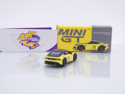 Preview: TSM MINI GT MGT00826-L # Nissan Z LB Nation Works LHD " Ikazuchi Yellow " 1:64