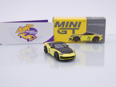 Preview: TSM MINI GT MGT00826-L # Nissan Z LB Nation Works LHD " Ikazuchi Yellow " 1:64