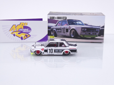 Preview: TSM MINI GT KHMG176 # Datsun 510 Street #10 " Kaido House - Team XMM V1 " 1:64