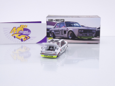 Preview: TSM MINI GT KHMG176 # Datsun 510 Street #10 " Kaido House - Team XMM V1 " 1:64