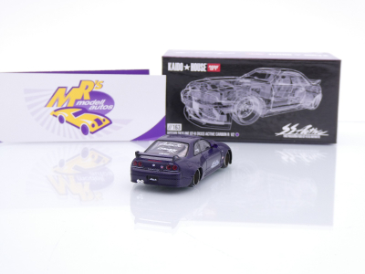 Preview: TSM MINI GT KHMG163 # Nissan Skyline GT-R R33 " Kaido House Active Carbon " 1:64