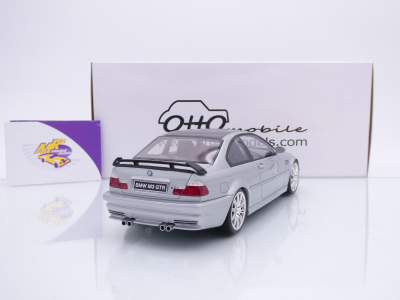 Preview: Ottomobile OT1128 # BMW M3 E46 GTR Street Titan Baujahr 2001 " silbermetallic " 1:18