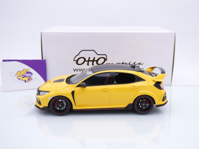 Preview: Ottomobile OT1111 # Honda Civic Tye R FK8 Euro Spec Baujahr 2020 " Sonnengelb " 1:18