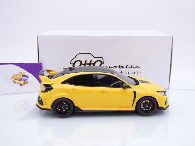 Preview: Ottomobile OT1111 # Honda Civic Tye R FK8 Euro Spec Baujahr 2020 " Sonnengelb " 1:18