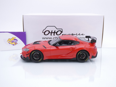 Preview: Ottomobile OT1123 # Toyota Supra GT4 100 Edition Baujahr 2023 " Plasmaorange " 1:18