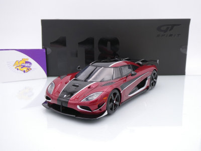 GT Spirit GT931 # Koenigsegg Agera RS World Record Baujahr 2015 " dunkelrotmetallic " 1:18