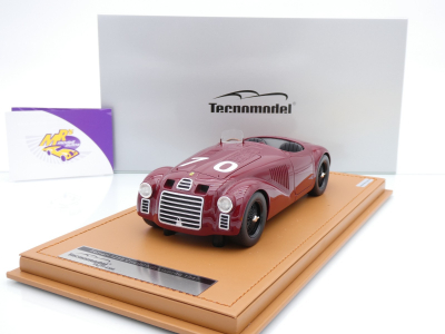 Tecnomodel TM18-301E # Ferrari 125S #70 Circuito Livorno 1947 " Tazio Nuvolari " 1:18