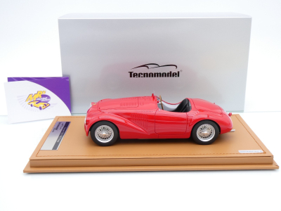Preview: Tecnomodel TM18-301A # Ferrari 125S Press Version Baujahr 1947 " ferrarirot " 1:18