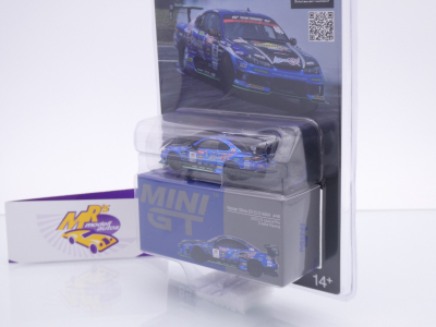 Preview: TSM MINI GT MGT00857-BL # Nissan Silvia S15 #46 " D-MAX Racing D1 GP 2023 " 1:64