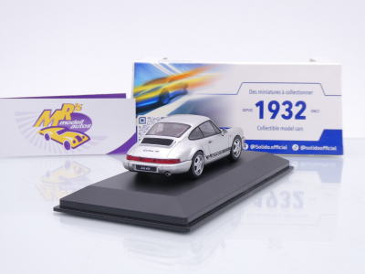 Preview: Solido S4312904 # Porsche 911 964 RS Baujahr 1989 " silbermetallic " 1:43