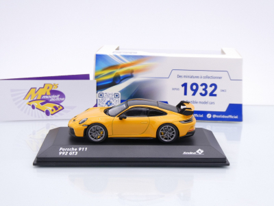 Preview: Solido S4312504 # Porsche 911 (992) GT3 Baujahr 2021 " signalgelb " 1:43