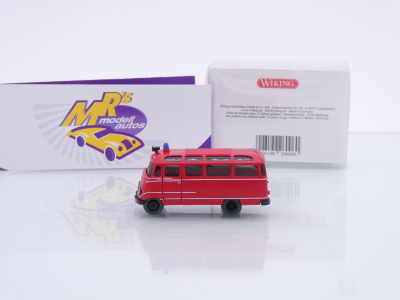Preview: Wiking 0260 06 # Mercedes O 319 Panoramabus Baujahr 1955-68 " Feuerwehr " 1:87