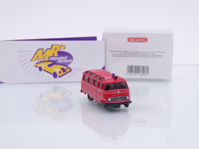 Preview: Wiking 0260 06 # Mercedes O 319 Panoramabus Baujahr 1955-68 " Feuerwehr " 1:87