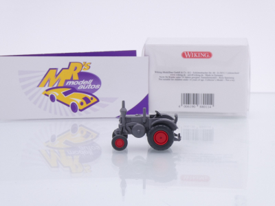 Preview: Wiking 0880 11 # Lanz Bulldog Traktor Baujahr 1936-54 " basaltgrau " 1:87
