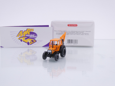 Wiking 0386 03 # Deutz-Fahr DX 4.70 mit Kran Baujahr 1983-87 " orange " 1:87