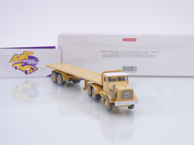 Preview: Wiking 0554 08 # Kaelble Flachpritschensattelzug Baujahr 1962-64 " sandbeige " 1:87