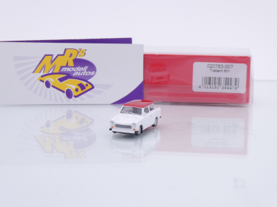Herpa 020763-007 # Trabant 601 Limousine " weiß-rot " 1:87