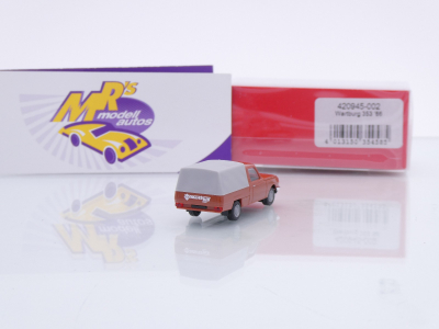 Preview: Herpa 420945-002 # Wartburg 353 Trans '66 mit Plane " braun-grau " 1:87