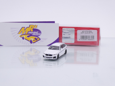 Herpa 421072-002 # BMW Alpina B5 Touring " weiß-schwarz " 1:87