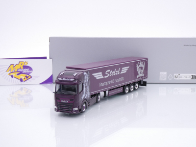 Herpa 959186 # DAF XG+ Gardinenplanen-Sattelzug " Sommerfest 2025 - Stelzl Logistik " 1:87