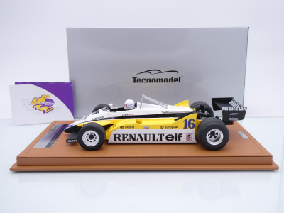 Preview: Tecnomodel TM18-399D # Renault RE30B #16 Win French GP 1982 " Rene Arnoux " 1:18