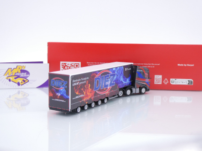 Preview: Herpa 319263 # DAF XG 6x2 Volumengardinenplanen-Sattelzug " Diez Transporte " 1:87